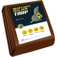 thumbnail image 1 of Seal Skin Heavy Duty 12x20 FT Brown Waterproof Tarp, 12 Mil Thick, UV & Tear Resistant, 1 of 8