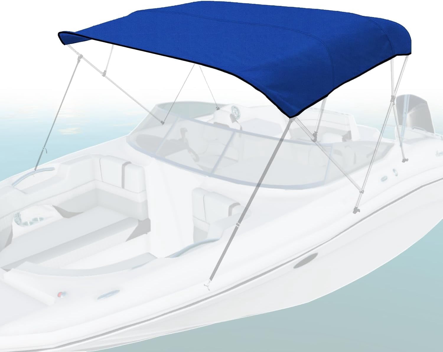 Seal Skin Covers 4 Bow Bimini Top Replacement Cover, Waterproof Canvas ...