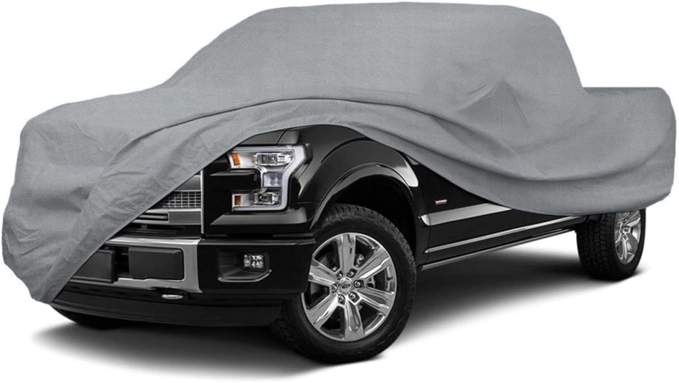 JOYOTO 100% Waterproof Truck Car Cover For Toyota Tacoma – 210D+PU, Black