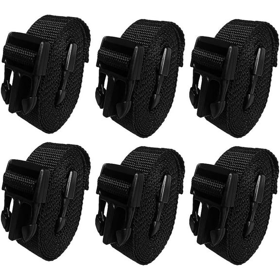 Seal Skin Boat Cover Tie Down Straps, 6-Pack with Quick Release Buckles, Durable Straps