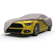Seal Skin Car Cover for Sedan with Mirror Pocket, Waterproof UV Resistant, Windproof Straps 178"-185" L X 59" H