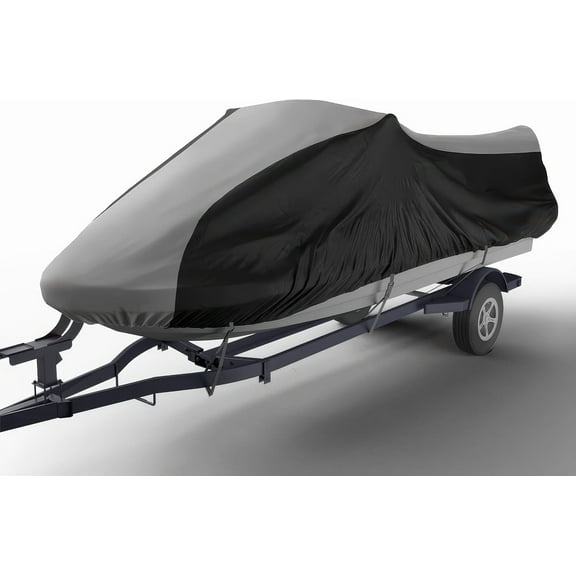 Seal Skin Jet Ski Cover, Heavy-Duty Waterproof & UV Protection, Fits for 2-Seater (Fits 116"-125")