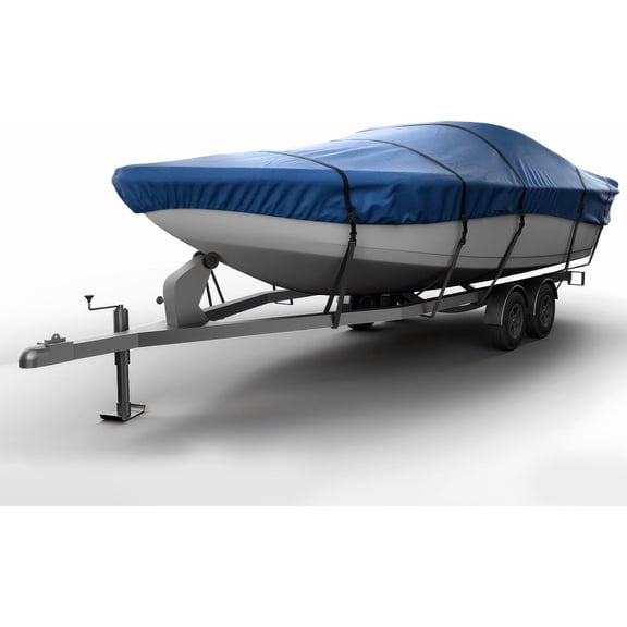 Seal Skin Covers V-Hull Cuddy Cabin Boat Cover, Waterproof UV Resistant, Fits 22'-24' L & 106" W