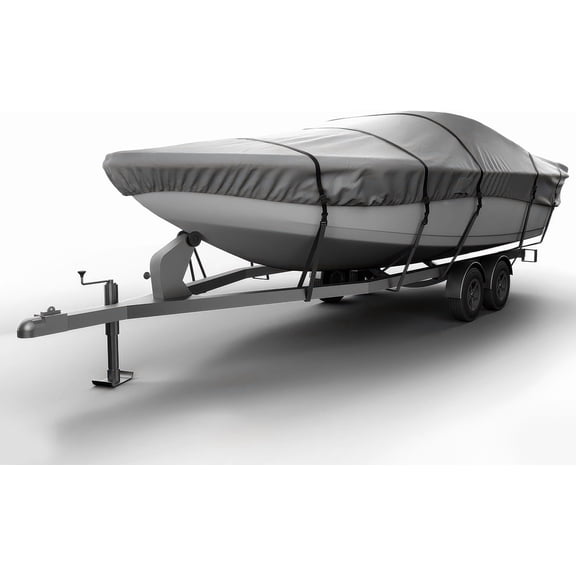 Seal Skin Covers V-Hull Cuddy Cabin Boat Cover, Waterproof UV Resistant, Fits 26'-28' L & 116" W