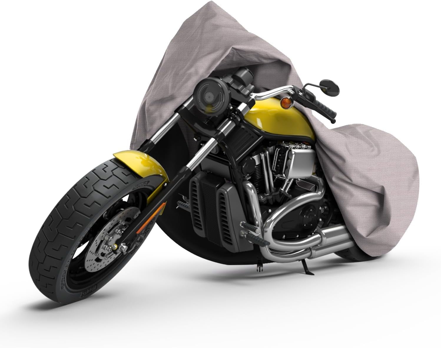 Seal Skin Motorcycle Cover Waterproof Outdoor All Season Protection with Night Reflective(97"L x 42"W x 49"H)
