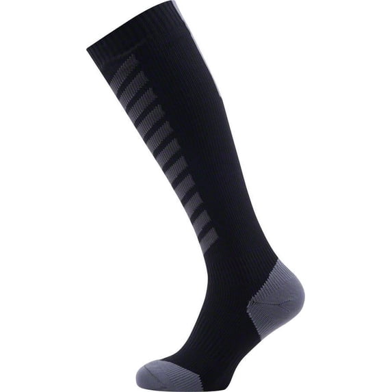 Seal Skinz Mid Knee Hydrostop Waterproof Sock: Black, LG