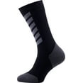 thumbnail image 1 of Seal Skinz Mid Mid Hydrostop Waterproof Sock: Black, LG, 1 of 2