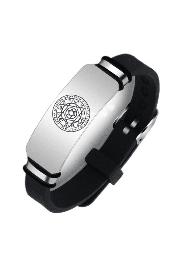 Seal of Solomon Silicone Bracelet Solomonic Shatkona Hexagram 12 Constellation Amulet Rubber Wristband Pagan Supernatural Witchcraft Jewelry for Men Women, 8 Colors
