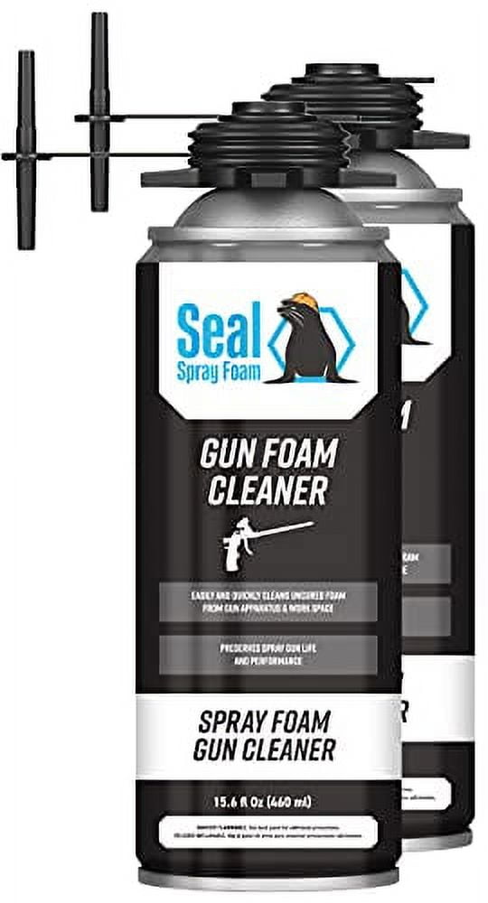Seal Spray Foam Dispensing Gun Cleaner 15.6 OZ Can (QTY 2 CANS