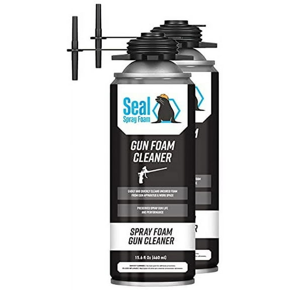 Seal Spray Foam Dispensing Gun Cleaner 15.6 OZ Can (QTY 2 CANS)