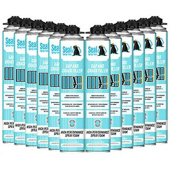 Seal Spray Foam Gaps And Cracks 23.4oz Gun Foam - Case Of 12