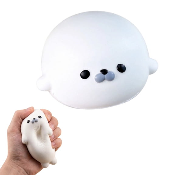 Seal Squishies Stress Toy,Soft Fidget Squishies Squeeze Ball,Anxiety Stress Relief Toys,Party Favors Gift for Adults