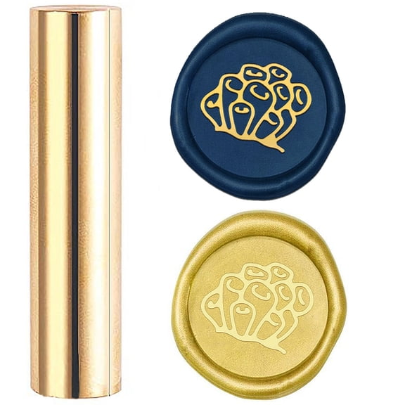 Seal Stamp Mini Brass Stamp Seal for Envelope Invitation Wedding Embellishment Bottle Decoration Other Pattern 60x15mm