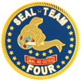 thumbnail image 1 of Eagle Emblems P14916 Pin - USN, Seal Team 4 - 0.94 in., 1 of 1
