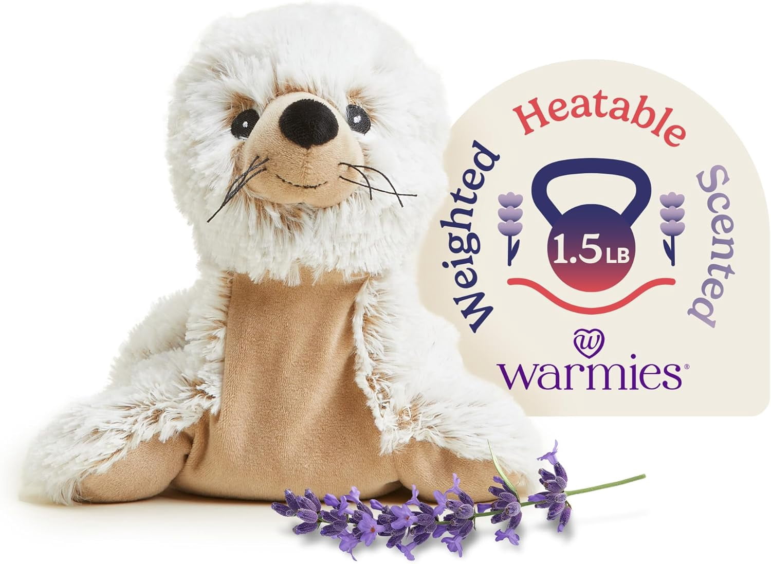 Warmies Microwaveable Seal, French Lavender Scented Comfort Toy