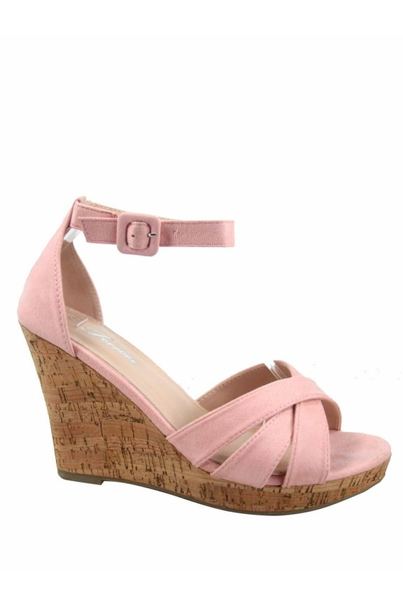 Seal Women's Fashion Ankle Buckle Strap Wedge Heel Platform Sandal Shoes