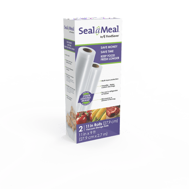 SealaMeal 11" x 9' Vacuum Seal Rolls for SealaMeal and FoodSaver