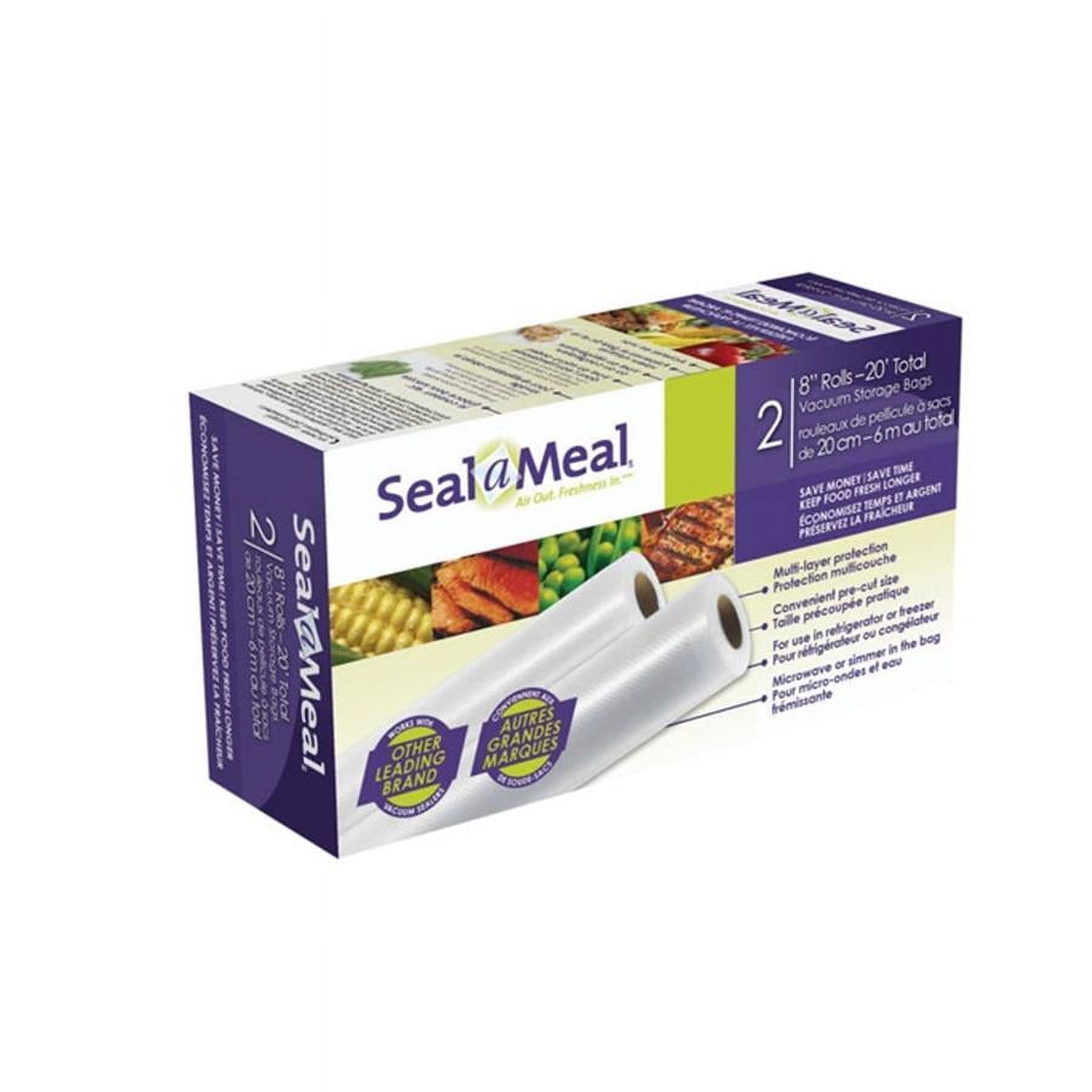 BoxLegend 2 Pack Vacuum Sealer Bags, 8''x16' Seal a Meal Bags, Food Saver Rolls  Food Storage Bags 