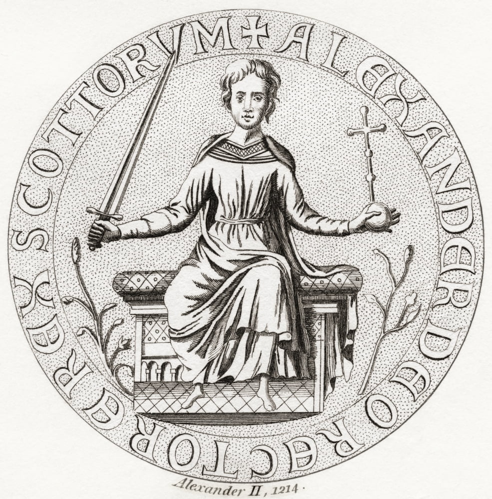 Seal of Alexander II 1198 Canvas Art - Ken Welsh Design Pics (26 x 28)