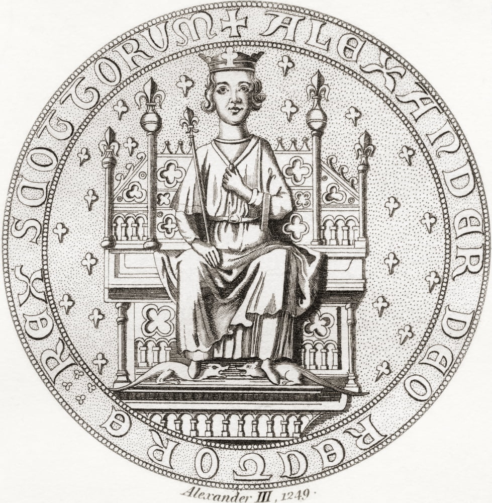 Seal of Alexander III 1241 Canvas Art - Ken Welsh Design Pics (26 x 28)