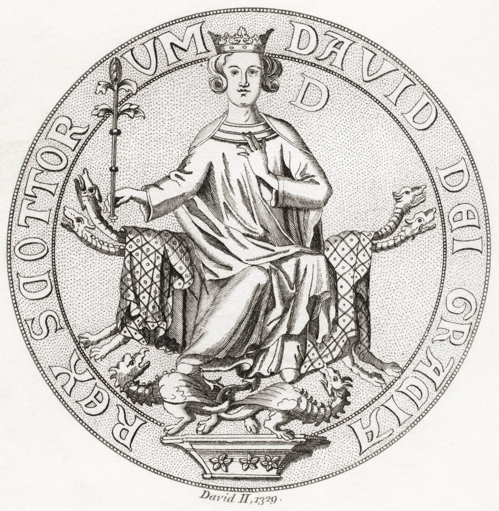 Seal of David II 1324 Canvas Art - Ken Welsh Design Pics (26 x 28)