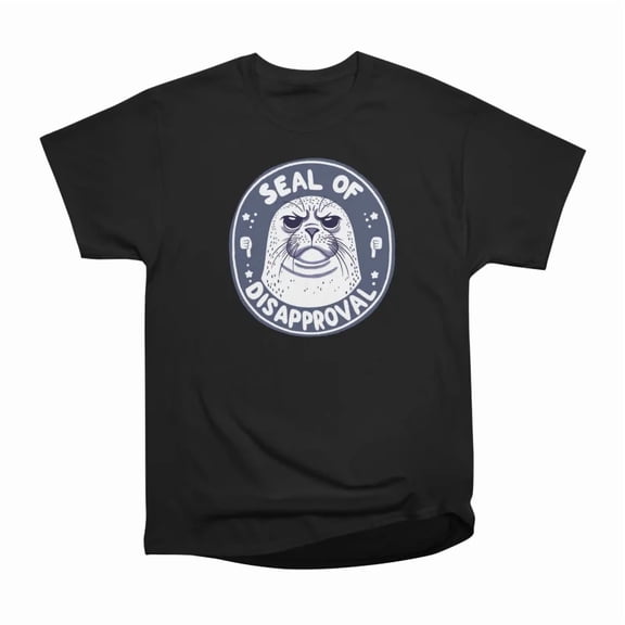 Seal of Disapproval Funny Pun Animal Meme Design T-Shirt Tee Gift For Him Merch For Her Ap