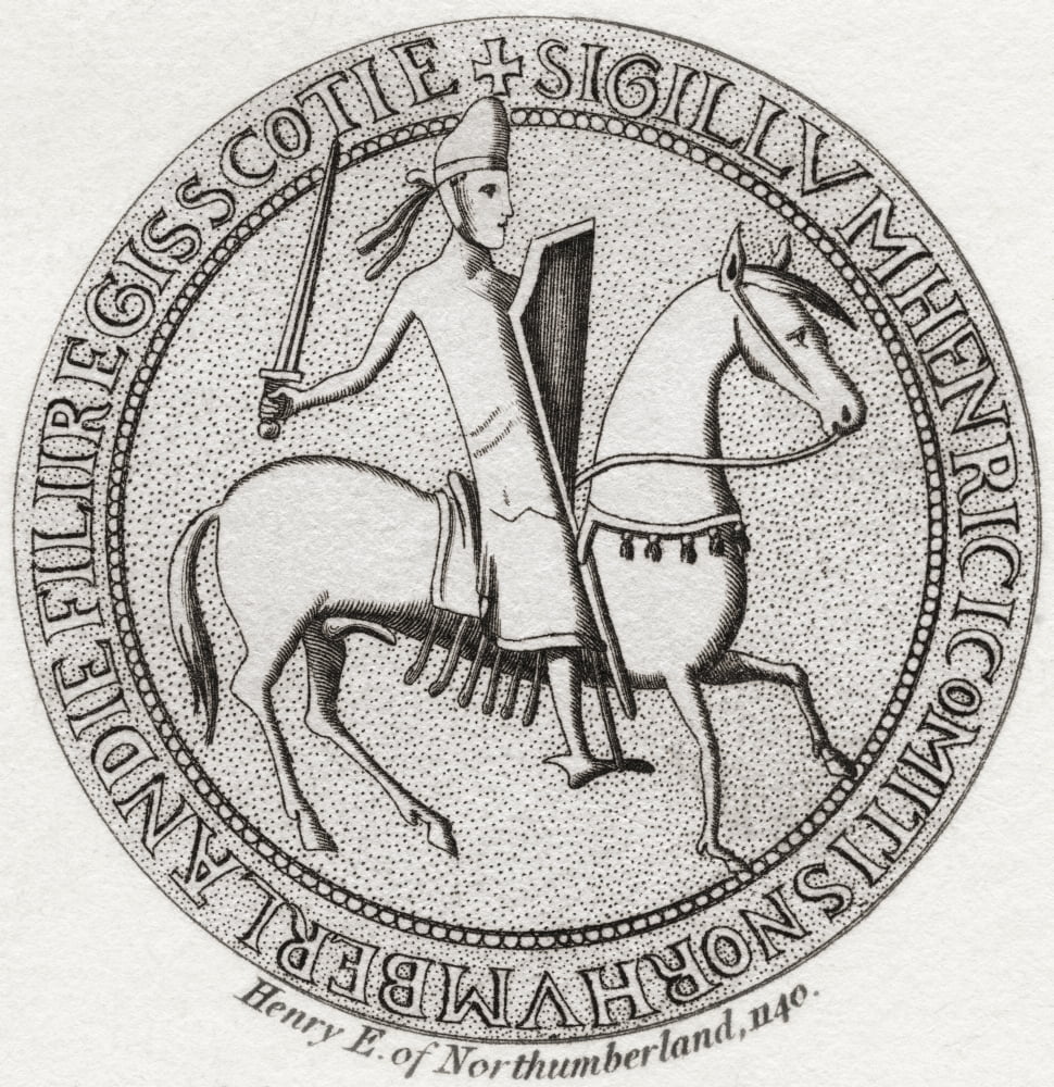 Seal of Henry of Scotland 1114 Canvas Art - Ken Welsh Design Pics (26 x 28)