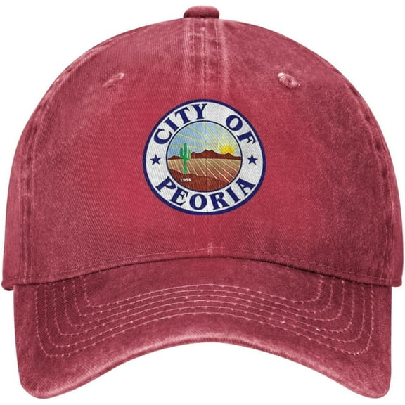 Seal of Peoria, Arizona Baseball Cap for Men Women Hat Adjustable Vintage Cotton Dad Caps