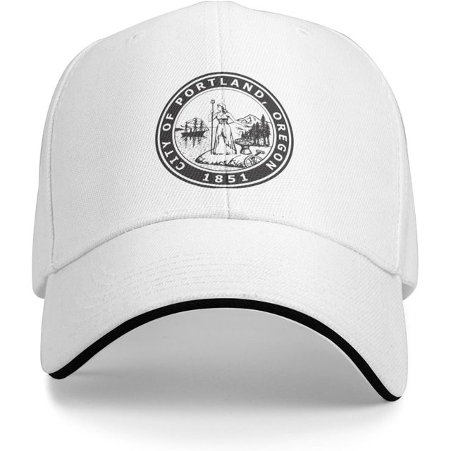 Seal of Portland, Oregon Baseball Cap Sandwich Brim Hats for Men Women