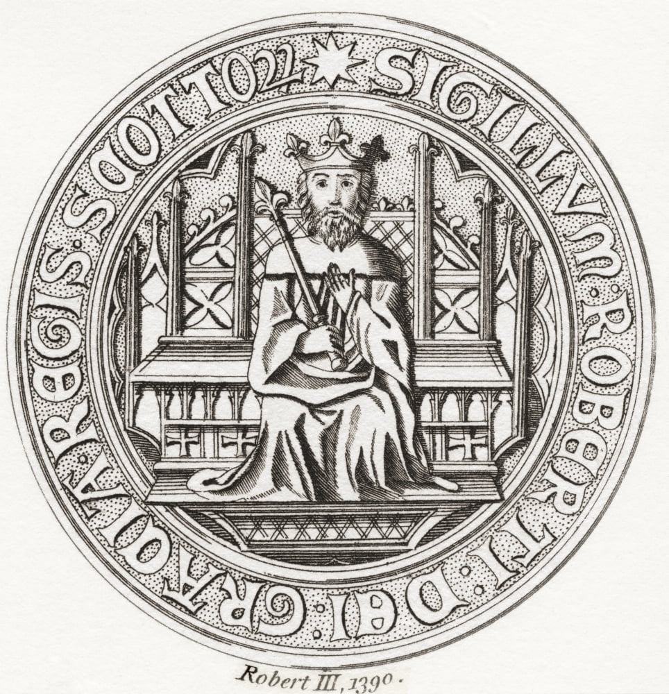 Seal of Robert III aka Earl of Carrick 1337 Canvas Art - Ken Welsh Design Pics (26 x 28)
