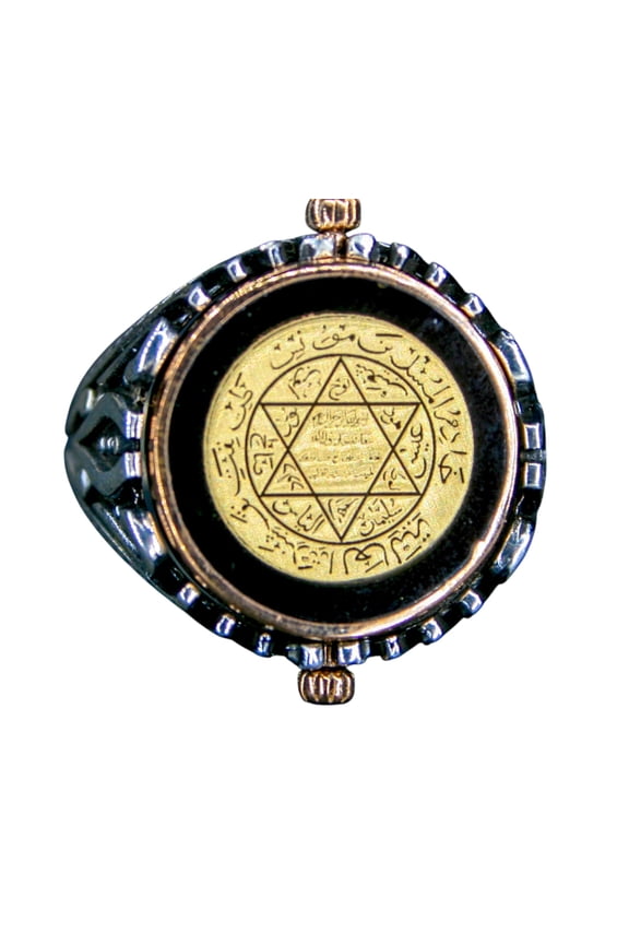 Seal of Solomon-Star of David Ring-Handmade Mens Ring-Aging Style-Signet Ring (9)