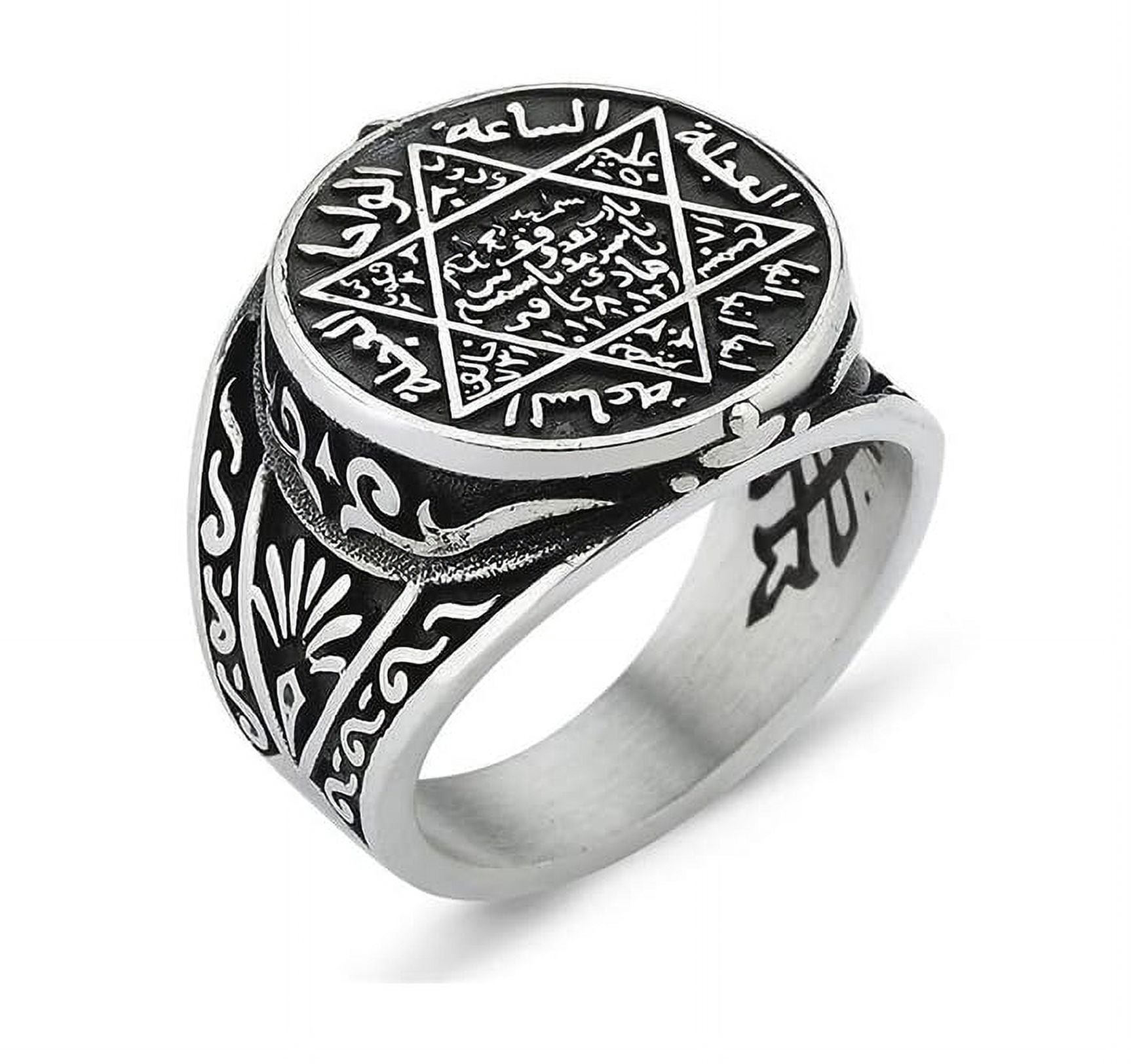 Seal of Solomon-Star of David Ring-Handmade Mens Ring-Signet Ring Mens ...