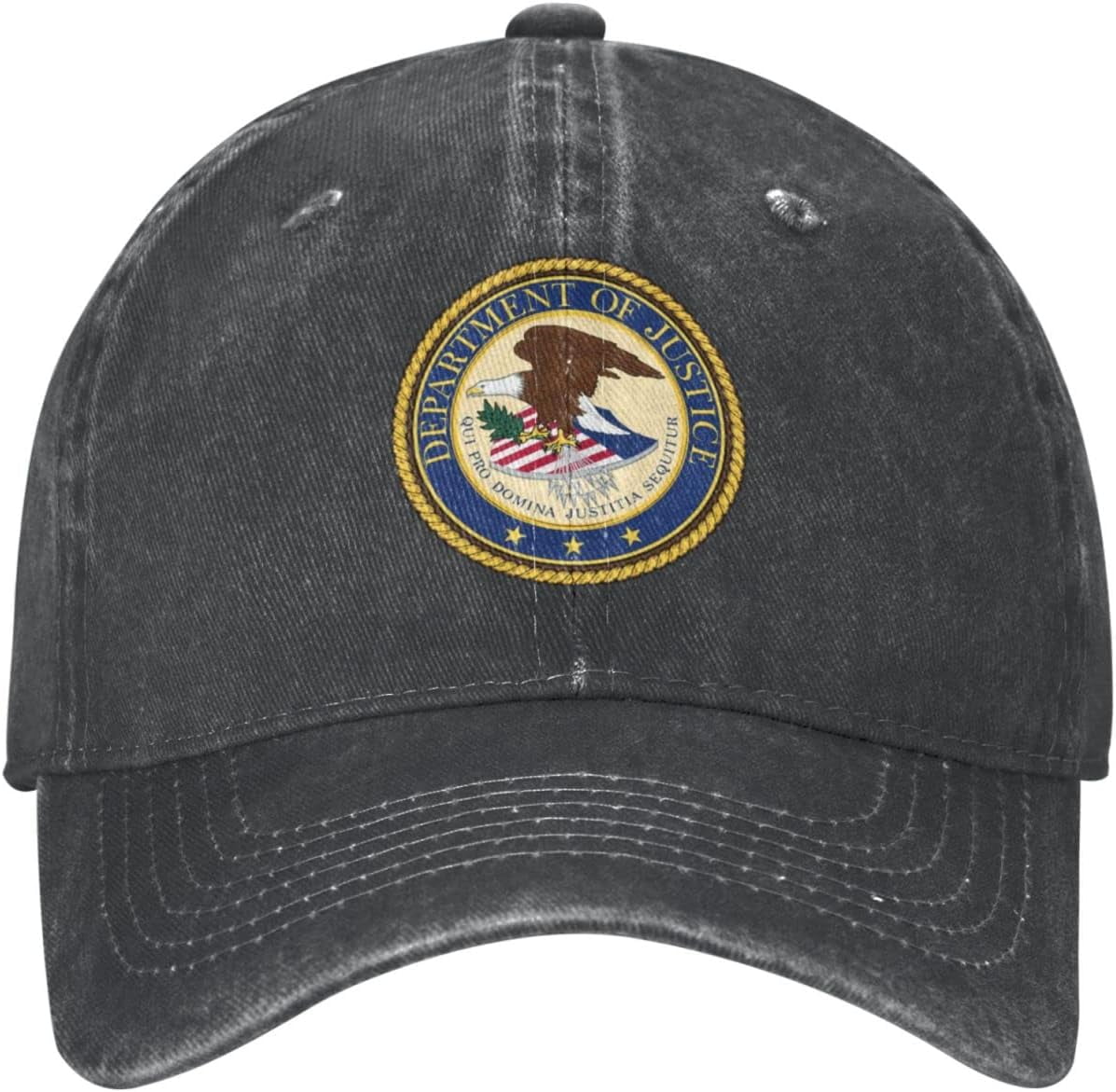Seal of The United States Department of Justice Hat Adjustable Baseball ...