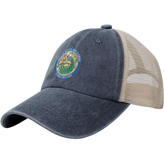 Seal of Winter Park, Florida Baseball Cap for Men Women Adjustable Mesh Back Hat Golf Dad Hats