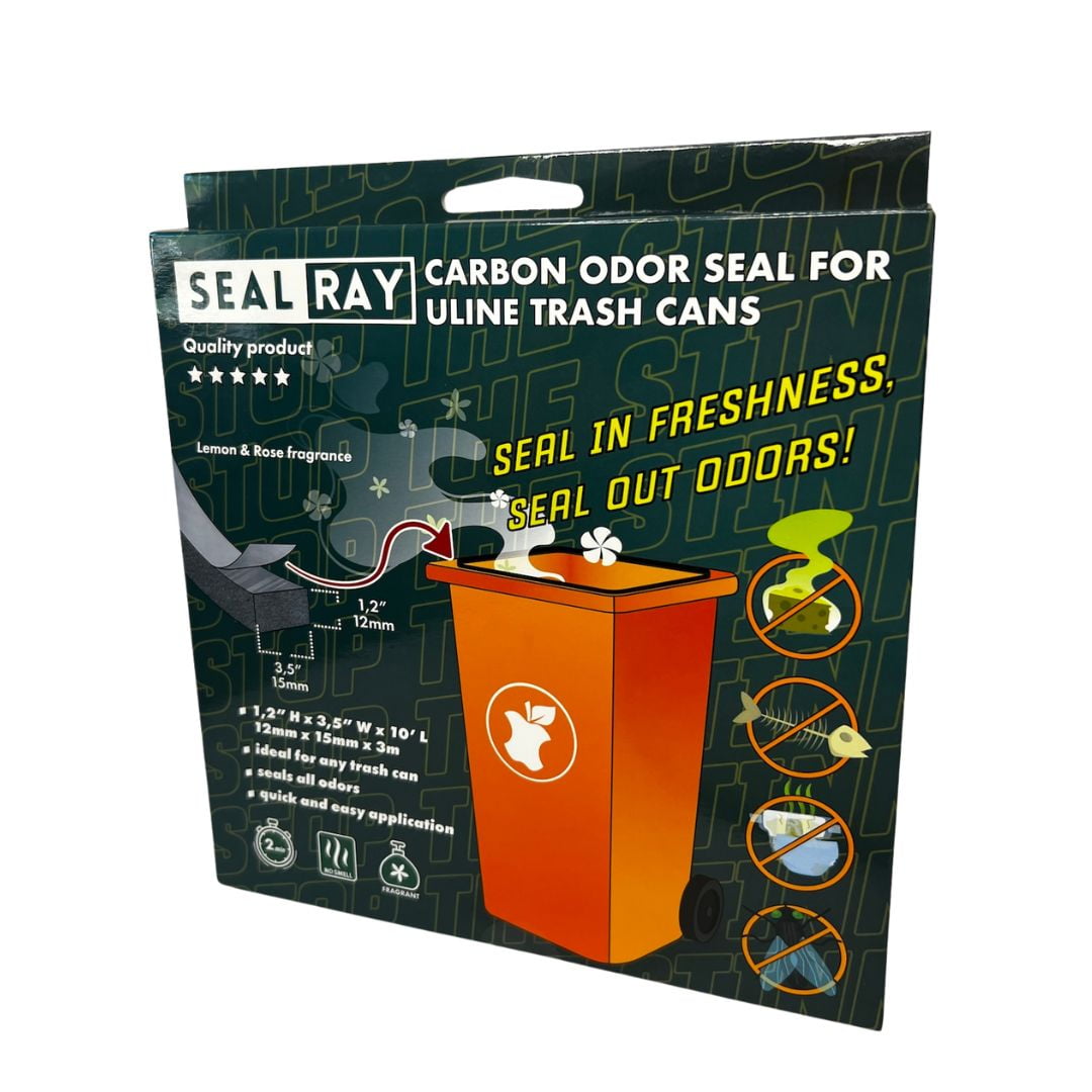 SealRay Carbon Seal for Outdoor Trash Can Odor Neutralizer With