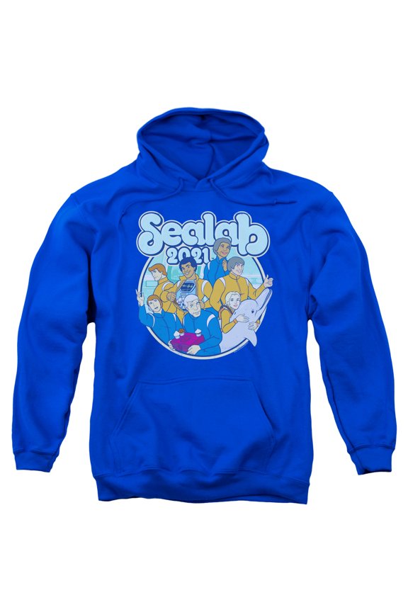 Sealab 2021 Gangs All Here Adult Pullover Hoodie Sweatshirt Royal Blue