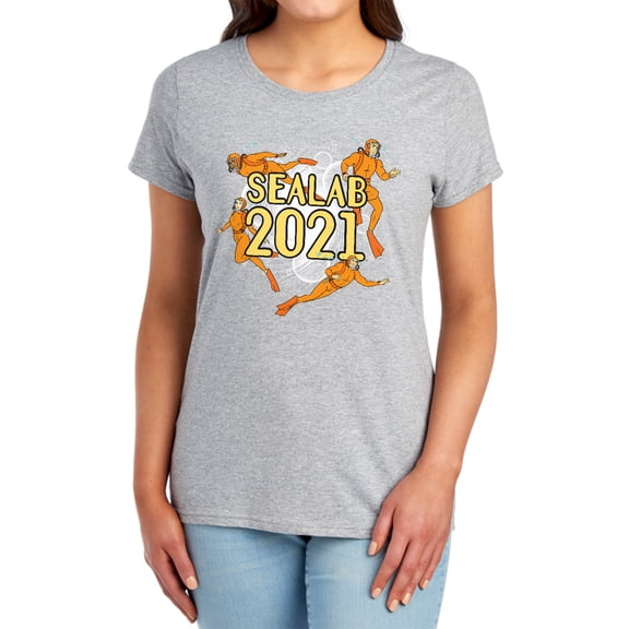 Sealab 2021 Suit Up Women's T Shirt, Athletic Heather, Small