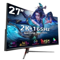 Sealan 27inch Curved Gaming Monitor 2k  QHD(2560*1440) 165HZ,1800R ,99% sRGB , AMD FreeSync Premium Display, Eye Care, HDMI 3ms MPRT - Ideal for Gaming & Entertainment