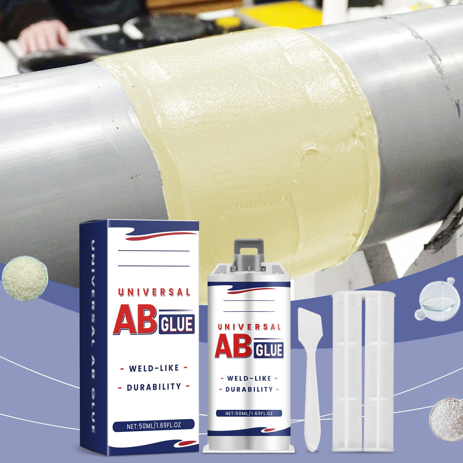 Sealant AB Glue For Pipe Cracks Wall Tile & Ideal For Home