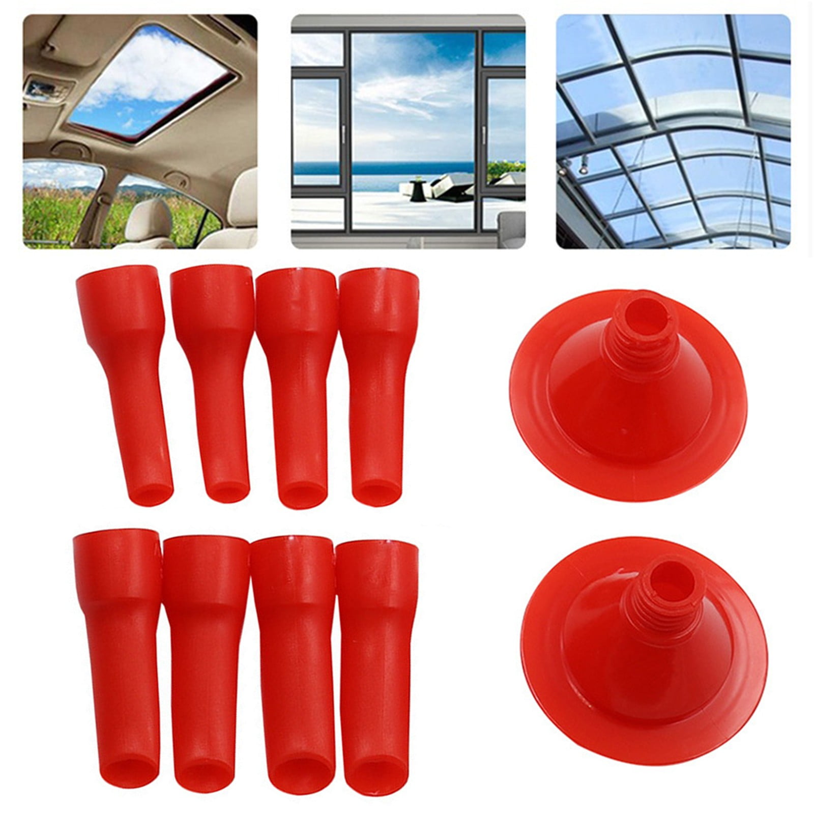 Sealant Glass Glue Caulking Nozzle for Home Construction Glue Tip Mouth