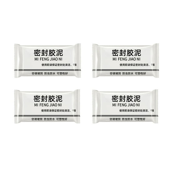 Sealant Mud | Hole & Crack Putty | Waterproof Flexible White Plumber's Putty | Sewer Pipe & Wall Sealing Compound | Fast Drying | Flame Retardant | 8 Pack | Multi-Surface Use | 1000%