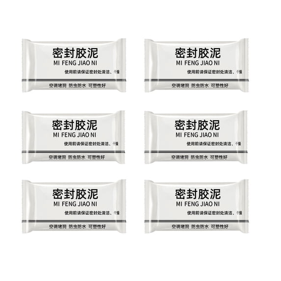 Sealant Mud Repair Paste | Flexible Crack Filler for Sealing Holes | Water-Resistant Clogging Compound for Roofs, Pipes, Walls, Concrete | White | 8 Pack | Quick-Drying, Flame Retardant, Multipurpose