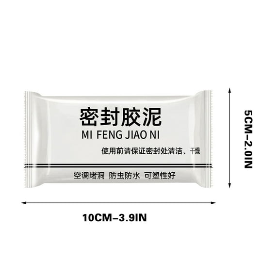 Sealant Mud for Holes and Cracks Repair - Highly Flexible Clogging Solution for Roofs, Foundations, and More - Easy to Use and Quick Drying