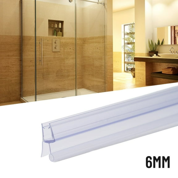 Sealant Strip Shower Seal 2Pcs Transparent Water Retaining Strip 6/8/10/12Mm Rubber Strip Sealant Strip Bathroom