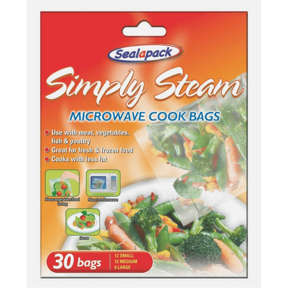 Sealapack Simply Steam Microwave Cook Bags