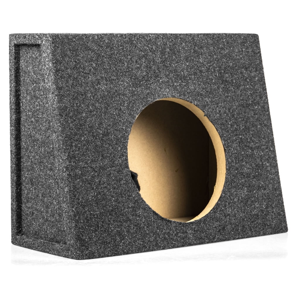 Sealed 10" Subwoofer Truck Box Slanted Enclosure Single Sub RI Audio 1