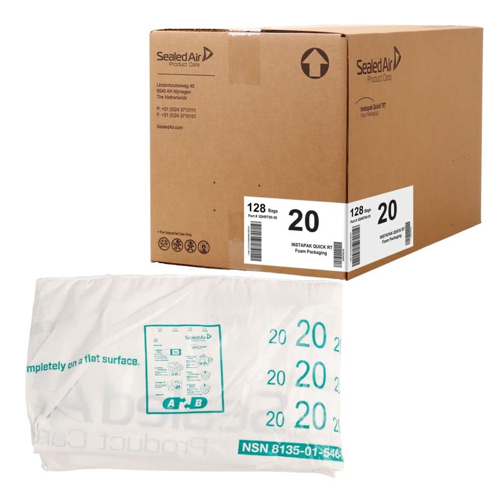 Instant Quick Rt Form Sealed Air Instapak Quick RT #20 Heavy Duty Expandable Foam Bag, for 10 ...