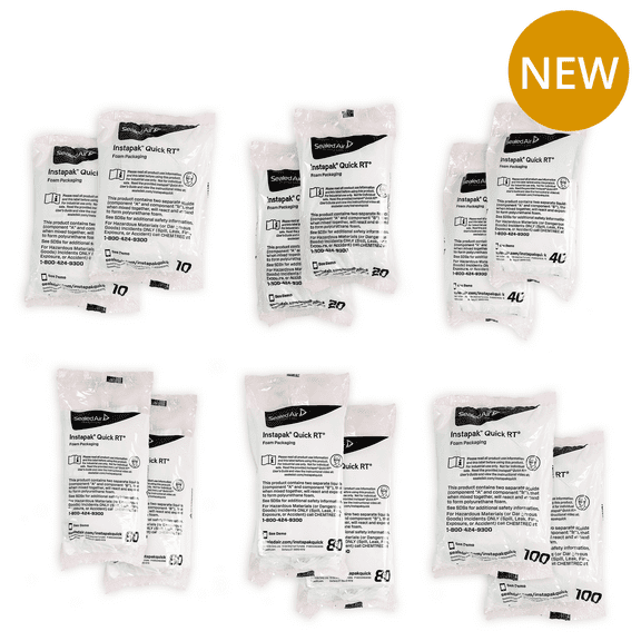 Sealed Air Instapak-Variety Pack Includes 2 of Each Size: #10, #20, #40, #60, #80, and #100