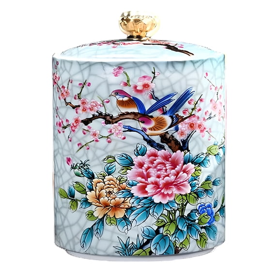 Sealed Ceramic Container For Tea And Salt Storage Candy Canister with Lid Multifunctional Kitchen Cooking Tool