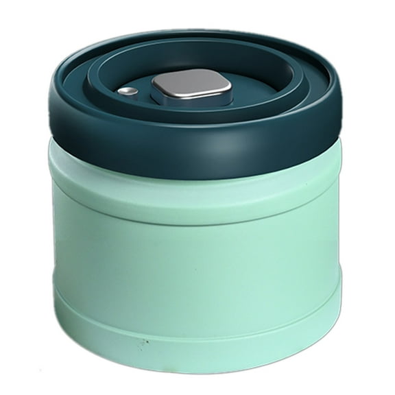 Sealed Coffee Bean Storage Container Vacuum Cereal Tea Keep Fresh Canister Tank for Airtight Jar(Green,M)